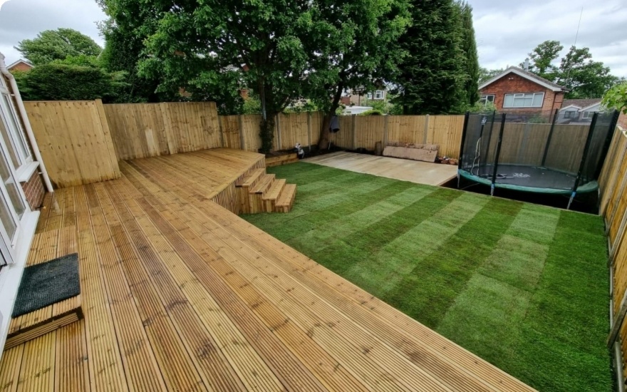 Creation Elevated Decking in Tadley designed on 04/01/2023