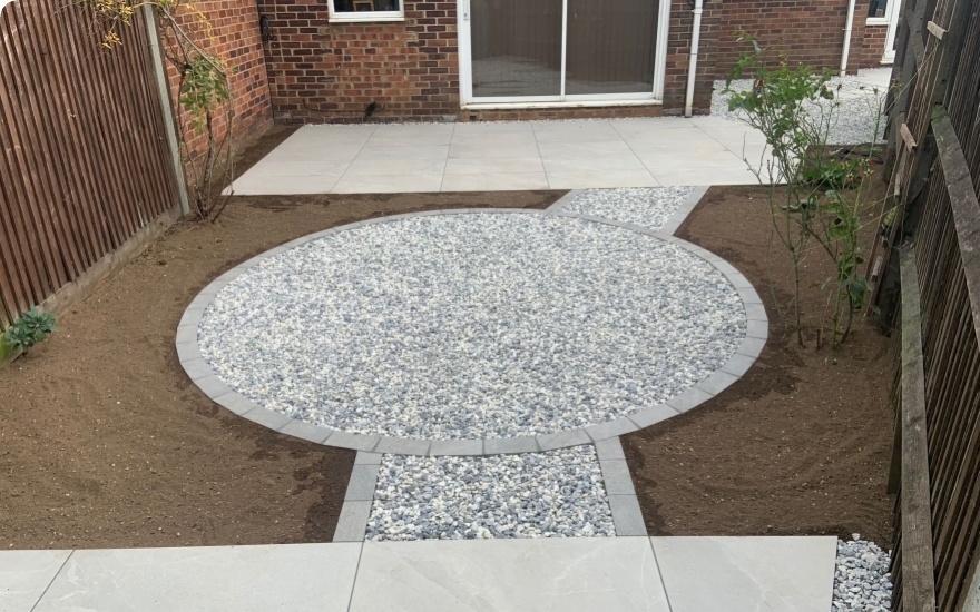 Production Decorative gravel pathways in Pangbourne designed on 10/01/2023