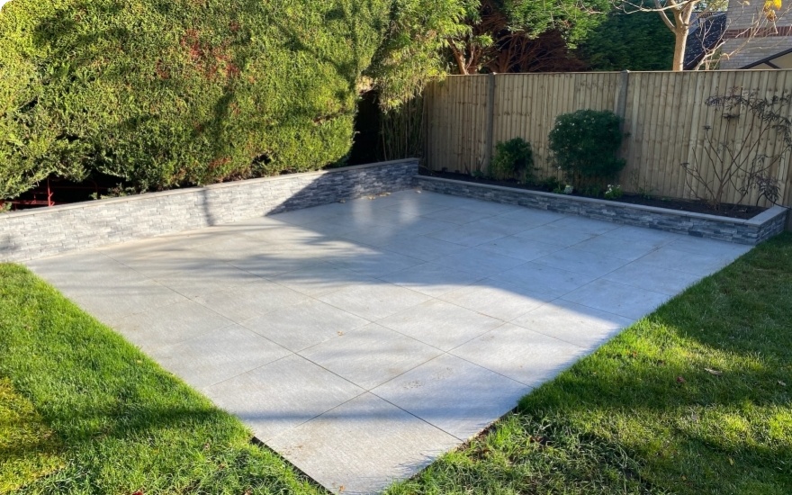 Production Corner patio in Reading created on 12/01/2023