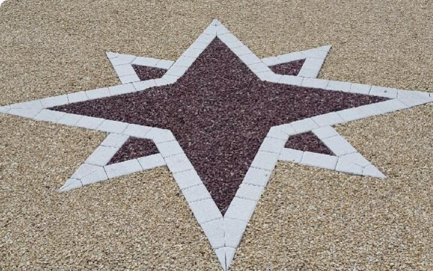 Creation Pattern made of Couture paving® and Gravistar® - UK designed on 29/04/2020