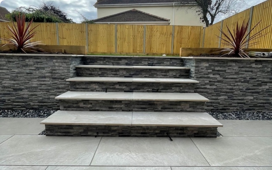 Creation Cladded walling in Spencers Wood completed on10/01/2023