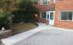 A modern and eco-friendly driveway with a classic look